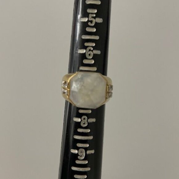 Ivanka Trump 18K gold Metropolis Rainbow Moonstone Ring - Picture 7 of 8